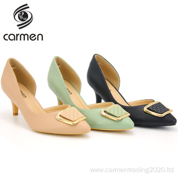 Oem/odm women's shoes 3d printing high heels office